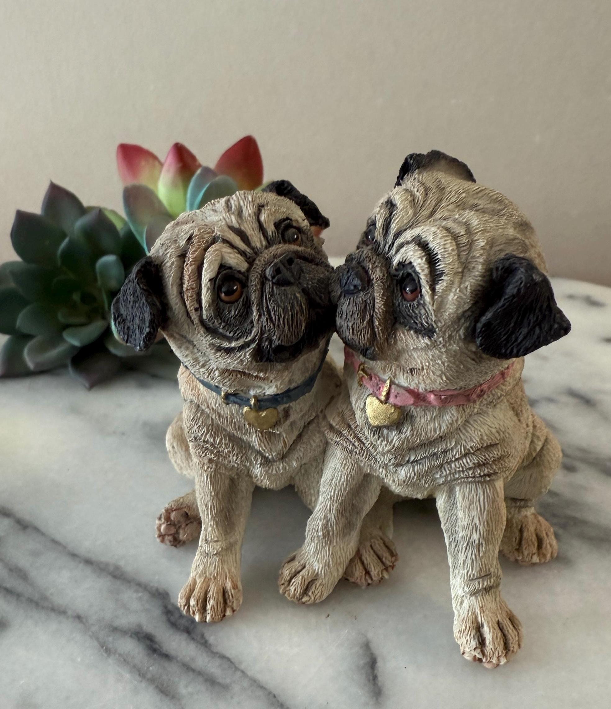 レノックス　パトリオティック・パピー　フィギュリン犬の置物 アメリカ国旗付き2個 レノックス パトリオティック・パピー フィギュリン犬の置物