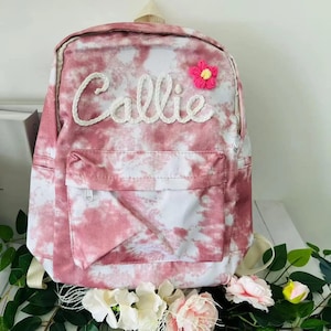 Sac à dos brodé fait main personnalisé - Sac d'école brodé personnalisé pour enfants et tout-petits, sac à dos personnalisé, cadeau mignon et durable