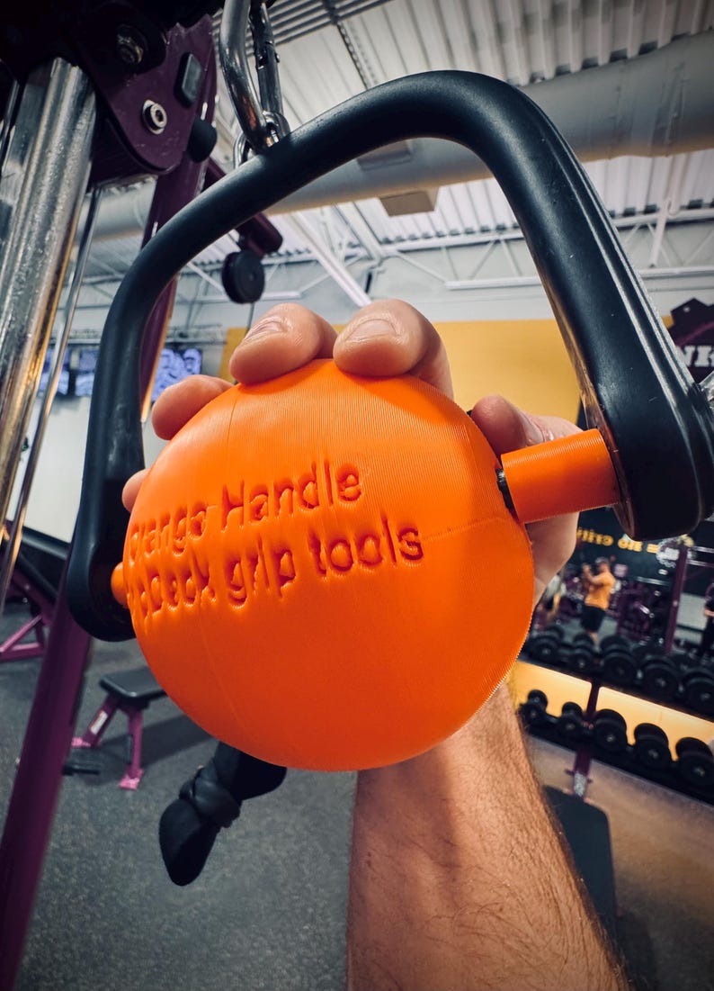 Spherical Isometric Machine Handle The ORANGE HANDLE! Imperfect Shape, Feels Very Ergonomic. 1 of a Kind ...