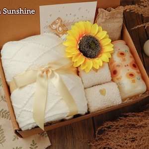 Sending Sunshine Gift Box, Sending Hug in a Box, Care Package for Her, Cozy Hygge Gift Box, Birthday Present, Gift for Friends