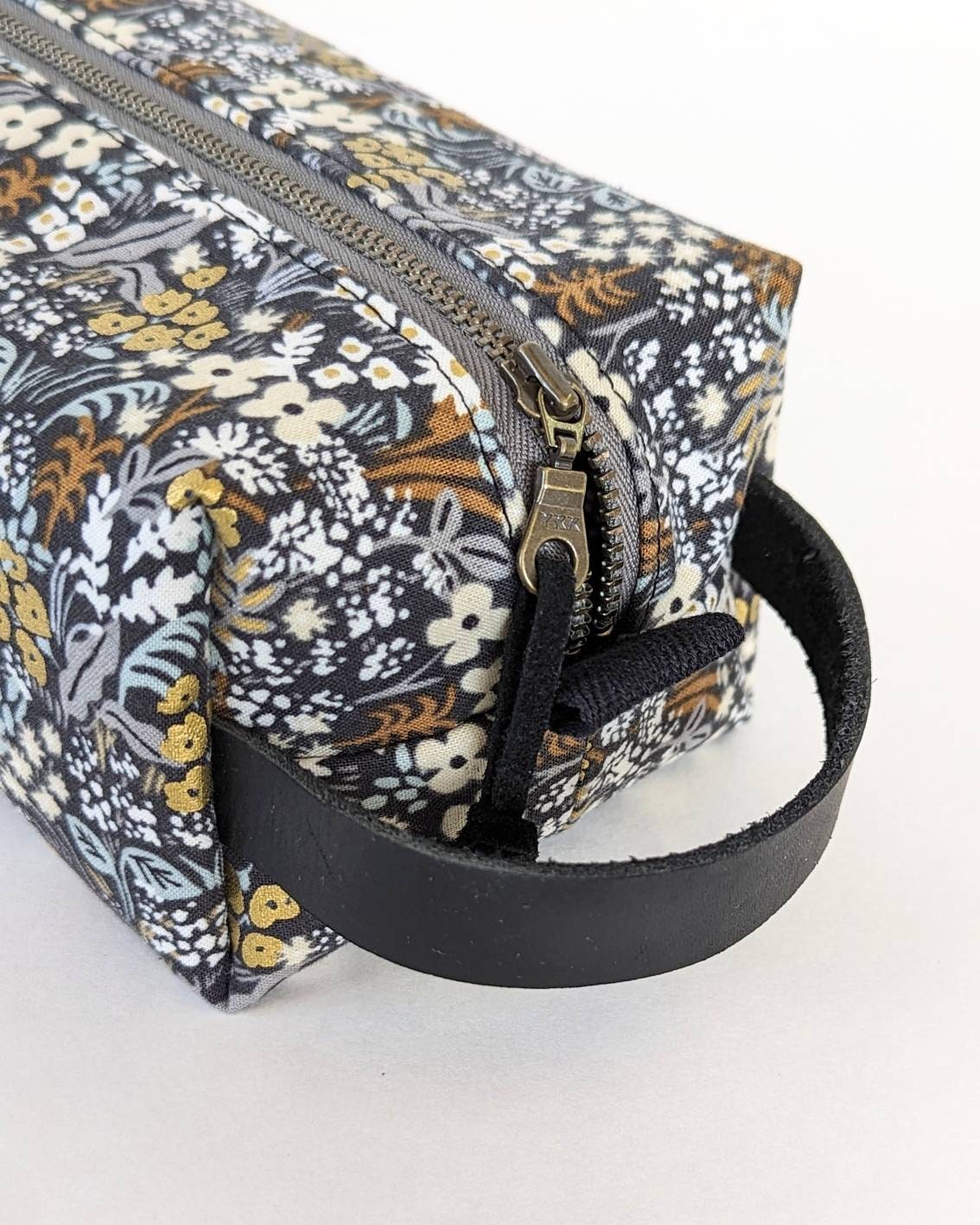 Boxy Tool Pouch, Rifle Paper Co Cotton Fabric, Makeup Vanity Bag ...