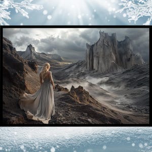 Forsaken Horizon Wall Art Print, Fantasy Landscape, Mystic Fantasy Decor, Epic Fantasy Art, Mythical Fantasy Art, Surreal Fantasy Art Print