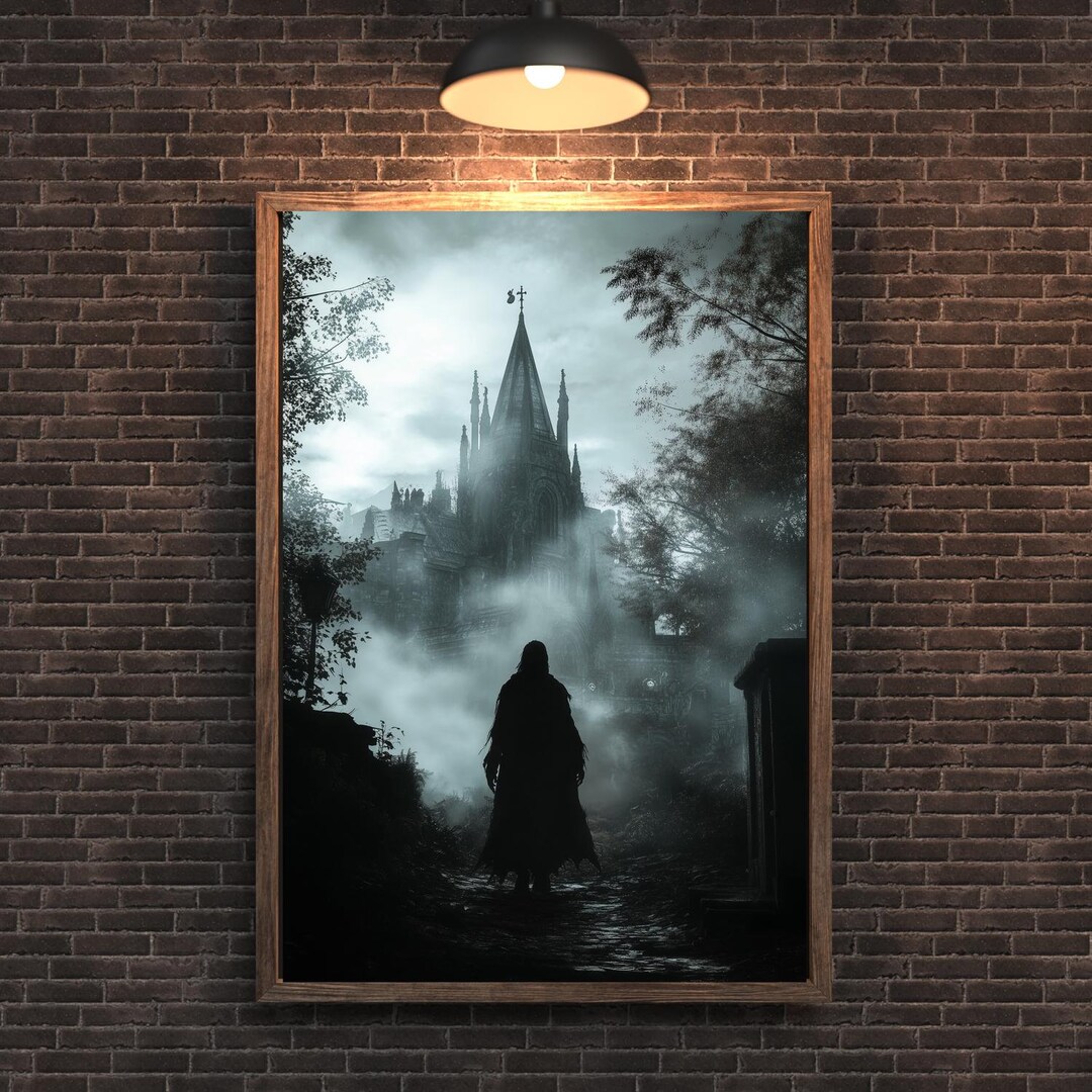 Shadow Demon Dark Fantasy Wall Art Print, Gothic Fantasy Wall Decor ...