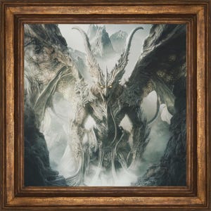 Lámina de arte mural &quot;Demonio de la Plaga: Bestia Ctónica de la Descomposición&quot;, arte místico, pintura demoníaca, regalo para amantes de la fantasía, arte fantástico, arte demoníaco, Demoncore