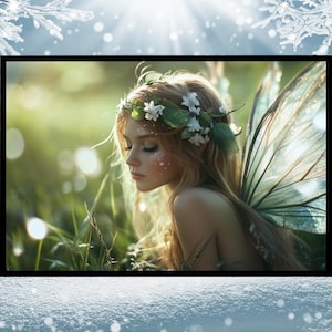 Faerie Meadow Wall Art Print, Fantasy Landscape, Mystic Fantasy Decor, Mystical Wall Art, Fantasy Wall Art, Digital Fantasy Art, Fairie Art
