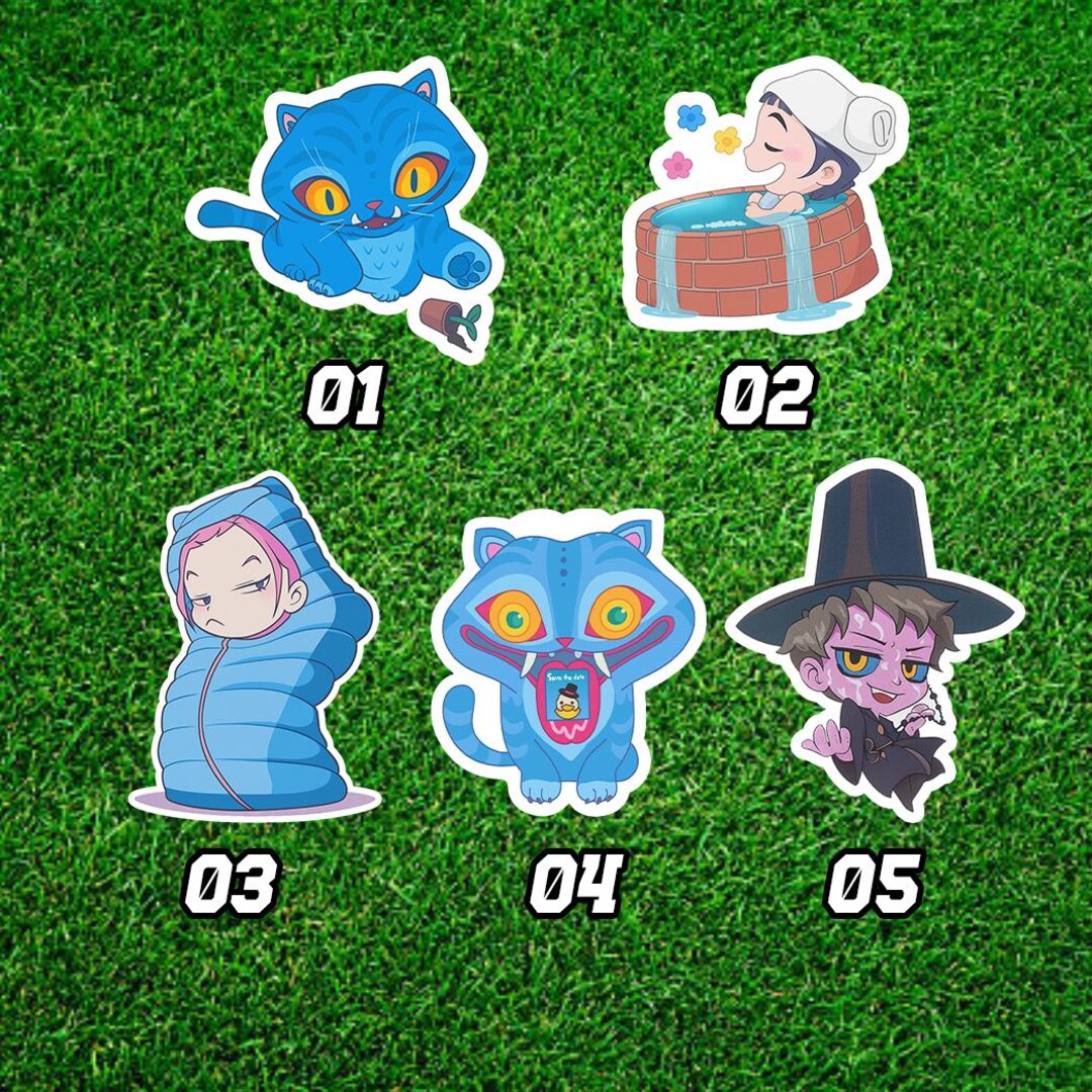 Kpop Demon Hunters Sticker Set – Chibi Rumi, Mira, Zoey, Jinu, Derpy ...