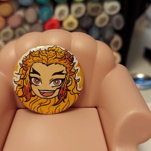 The Master's Chosen Slayers Anime Button Set 1 1/4in Size