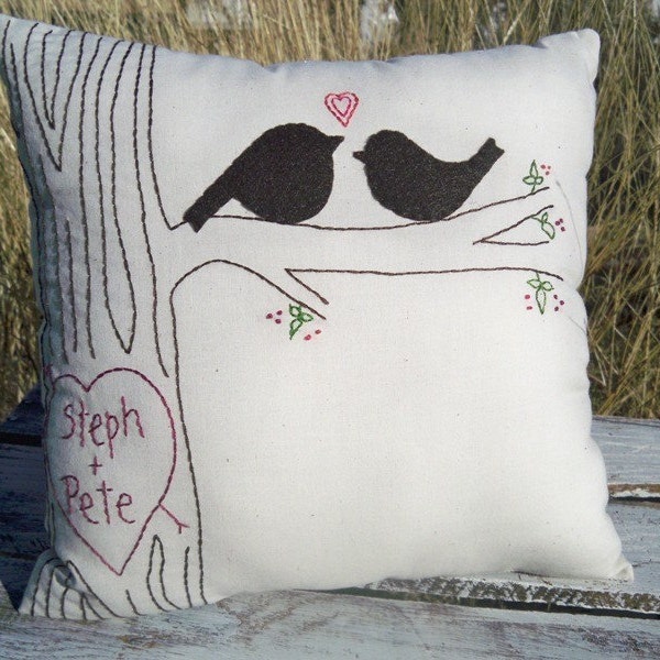 Love Bird Pillow Etsy