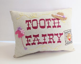 Cowgirl Western Themed Tooth Fairy Pillow