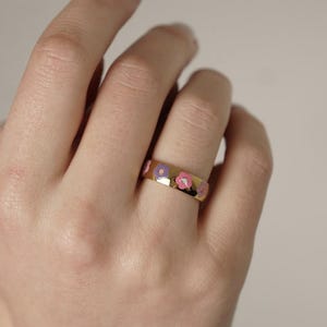 Pink Flower Ring