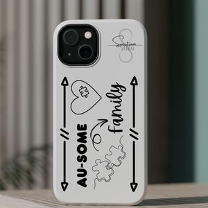 Au-Some Family Magnetic Phone Case, Autism Awareness Phone Case