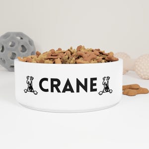 Personalized Pet Bowl: Custom Dog Breed Ceramic Dish