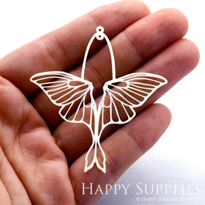Stainless Steel Charms,  Wing Pendants, Brass Findings, Necklace Pendants,  Earrings Charms,  Wing Stainless Steel Charms (SSD1322)