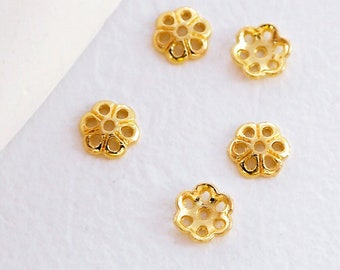 50pcs 14k Gold plated Brass Tube Spacer Beads, DIY Jewelry Making Supplies Wholesale (NZG653)