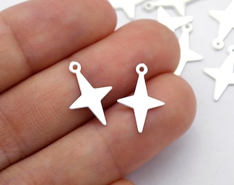 UNICRAFTALE 120 Ciondoli A Stella In Acciaio Inox - Pendenti Per Creazione Gioielli Fai Da Te, Bracciali E Orecchini - 3