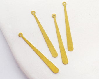 Brass earrings-Earring copper accessories-Earring connector-Brass earring charms-Earring pendant-Stick shape earrings  (ZG348)