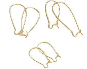 10pcs Gold plated Earring Hook, Earring Clasp,Earrings Wires,Earring Findings,Geometry Earring Hoop, Earring Clasp,Earrings Connector(BXG65)