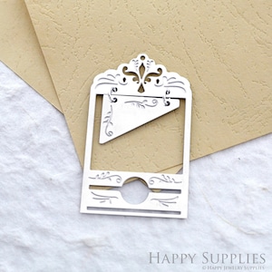 Charms en acier inoxydable gravés à l'acide guillotine, breloques en laiton guillotines corrodées, fournitures pour bijoux, collier, boucles d'oreilles, trouvailles de boucles d'oreilles (SSB690)