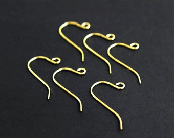 20pcs Nickel Free & Lead Free  Golden Brass Hoop Earrings (ZE159)