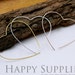 20pcs Nickel Free - Hight Quality 43mm Heart Rose Gold / Silver/ Golden Plated Brass Hoop Earrings (HE158)