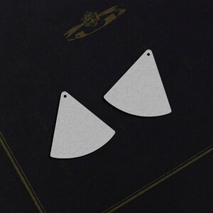 Geometry Stainless Steel Charms, Triangle Steel Charms,  Fan Shape Stainless Steel Jewelry Supplies, DIY Necklace, Earrings (SDE100)