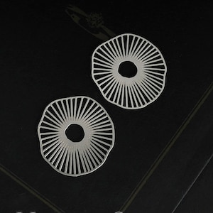 Geometric Stainless Steel Charms,  Flowers Geometric Stainless Steel Jewelry Supplies, DIY Necklace, Earrings (SSD099M)