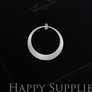 Round Stainless Steel Charms, Round Steel Charms, Geometry Stainless Steel Jewelry Supplies, DIY Necklace, Earrings (SDE028)