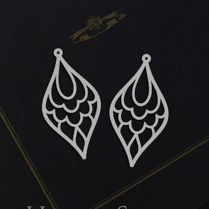Geometric Teardrop Stainless Steel Charms,  Teardrop Charms, Geometry Stainless Steel Jewelry Supplies, DIY Necklace, Earrings (SSD1155)
