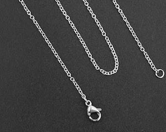 Stainless Steel Chain Necklaces ,Necklace Chains for Women, Stainless Steel Hypo Allergenic Chains, Necklaces for Men, 2.2X2.5MM (BXG021)