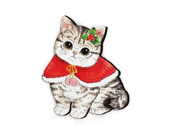 4Pcs Wooden Cats Act Various Cute Charms Fit for Necklace Earrings Brooch CW347 Handmade Laser Cut Wood Animals Pendants