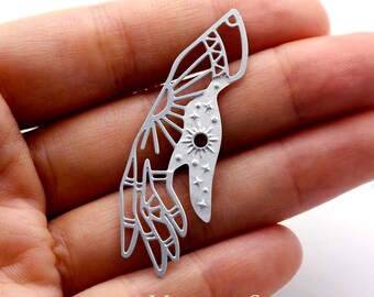 Dog pendant Metal frame pendant Charm Earring Charm Bracelet Charm Jewelry Charm Craft Supplies Pendant Findings 4pcs