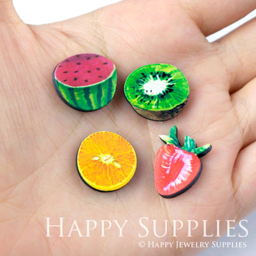 4pcs PSW DIY Laser Cut Photo Wooden Fruits Charms - Etsy
