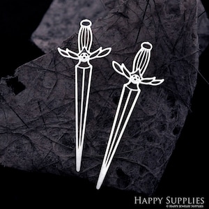 Sword Stainless Steel Charms,  Sword Charms Stainless Steel Jewelry Supplies, DIY Necklace, Sword Earrings (SSD2026)