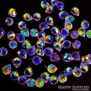 Glass Ball for Suncatcher Aura Small Crystal Ball AB Aurora Borealis Prism Rainbow Maker Chandelier Crystal Glass ,Sun Catchers  (TR-108)
