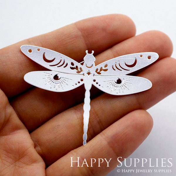 Dragonfly Stainless Steel Charms, Dragonfly Charms, Dragonfly Stainless Steel Jewelry Supplies, DIY Necklace, Earrings (SSD1482)