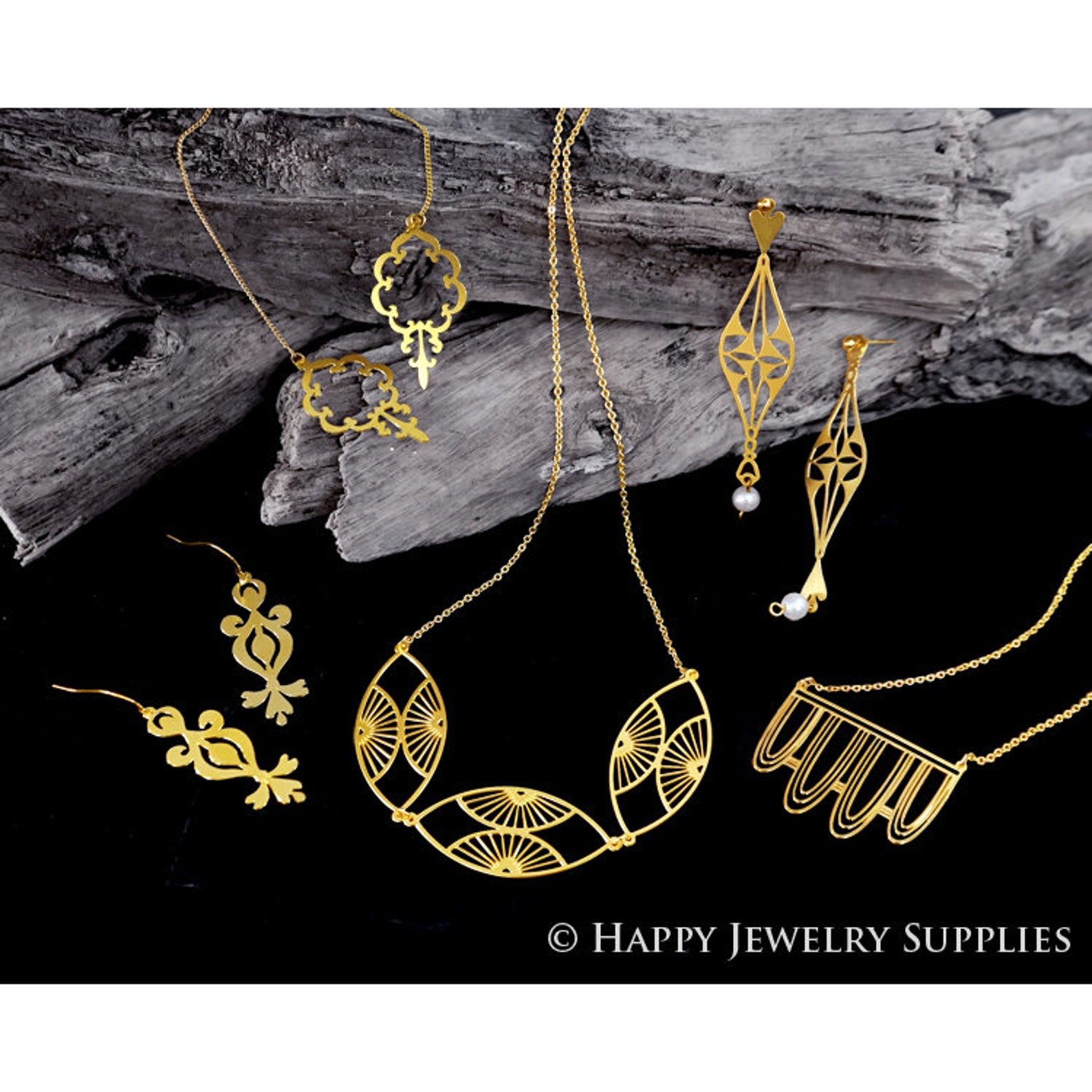 Raw Brass Circle Universe Starry Sky Galaxy Charm / Pendant Etsy