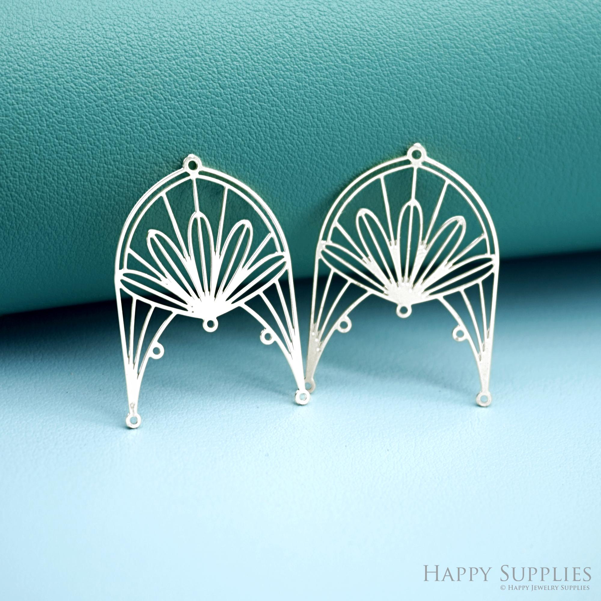 Flower Stainless Steel Charms, Geometry Steel Charms, Geometry Stainless Steel Jewelry Supplies, Necklace, Drop Earrings Findings (SSD2956)