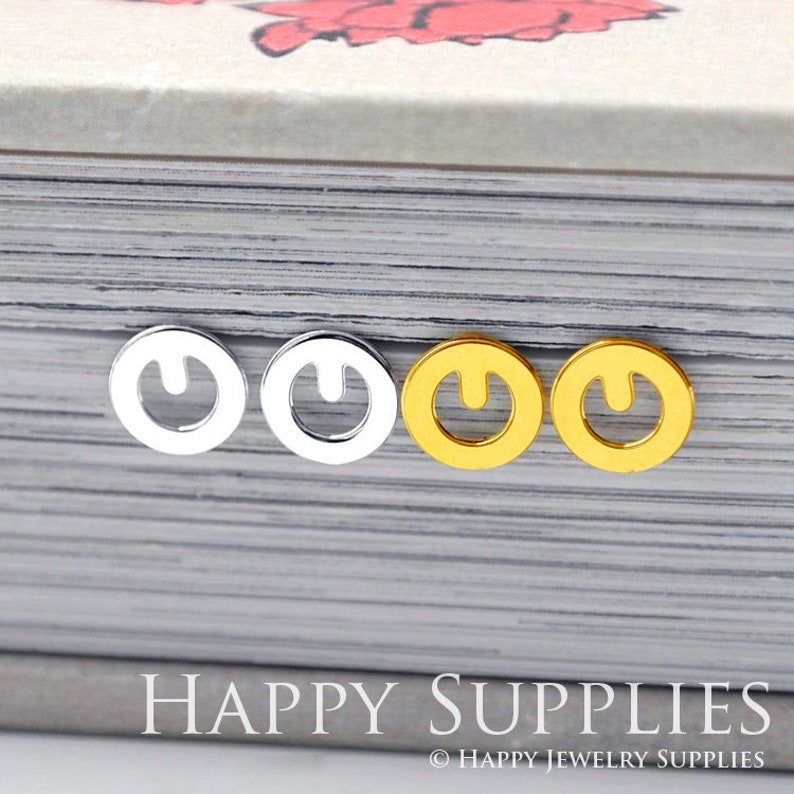 Nickel Free Creative Circle Earrings,GoldenSilver Circle Stud Earrings,Circle Earring StudPosts,Circle Geometry Earrings ZEN232