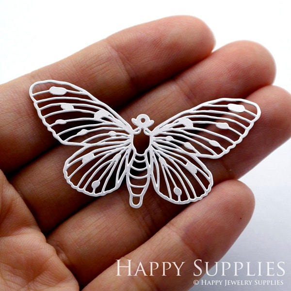 Butterfly Stainless Steel Charms, Geometric Charms, Butterfly Stainless Steel Jewelry Supplies, DIY Necklace, Earrings (SSD1266)