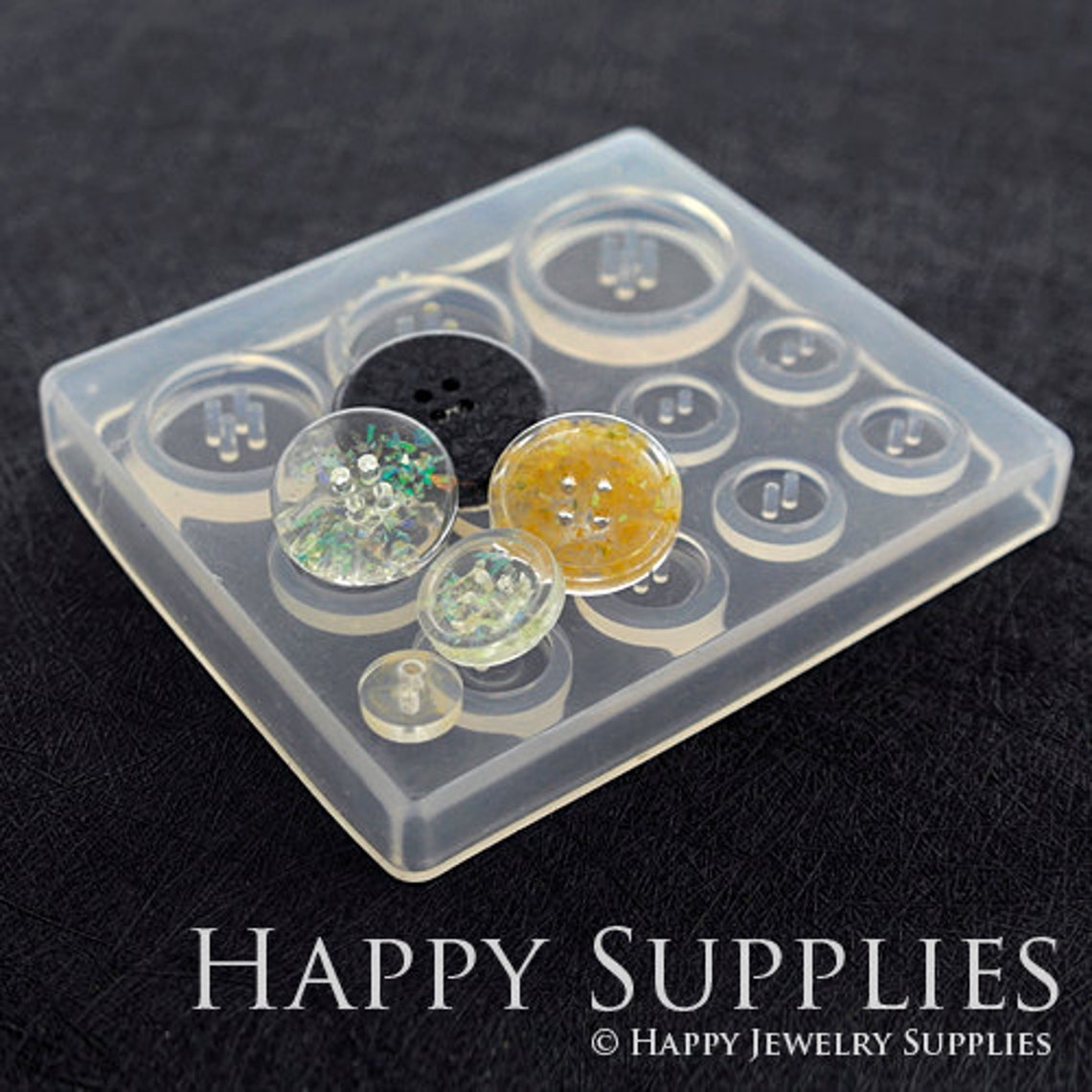 1 Set Silicone Mold For Button 10 mm / 12mm / 15mm / 20mm / Etsy