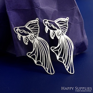 Stainless Steel Charm, Fish Charms, Fish Pendants, Earrings Findings, Necklace Pendants, DIY Jewelry Supplies, Animal Charms (SSD2576)