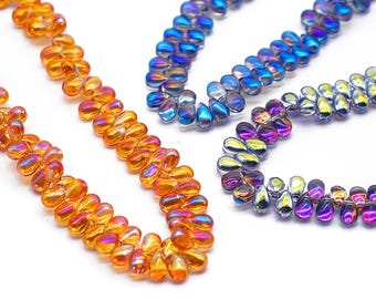 100pcs gouttes de cristal, attrape-soleil avec plomb, perles de cristal attrape-soleil attrape-soleil, breloques pour boucles d'oreilles (TR-140)