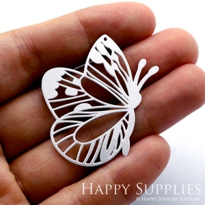 Butterfly Stainless Steel Charms, Geometric Charms, Butterfly Stainless Steel Jewelry Supplies, DIY Necklace, Earrings (SSD1265)