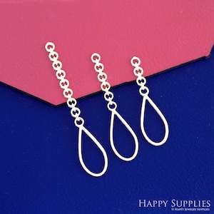 Stainless Steel Geometric Charm, Water Drop Pendant, Drop shape Earring Charm,Earrings Findings Necklaces, DIY Jewelry Supplies (SSD2781)