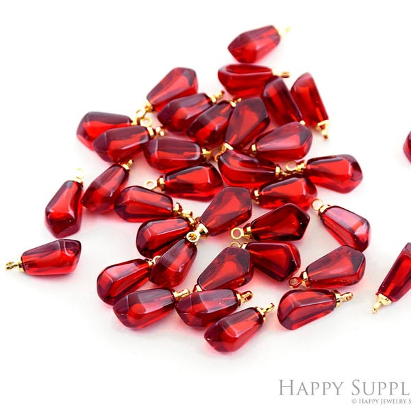 Granaatappelzaden Charms Hars Fruithanger DIY armband ketting oorbel Sieradenbevindingen, roze granaatappelzaadoorbellen (TR-172)