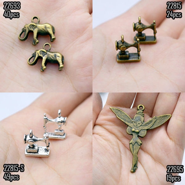 Big Sale-Antiqued Vintage Charms / Pendants (22693/22815/22815-S/22695)-Clearance Sale