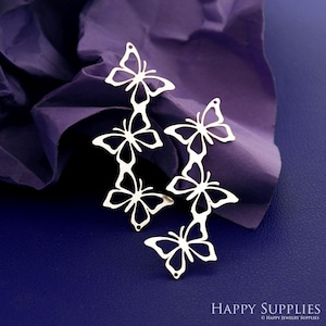 Stainless Steel Butterfly Charm, Morh Pendant, Earring Charm, Earrings Findings Necklaces, Earrings Findings, DIY Jewelry Supplies (SSD2799)