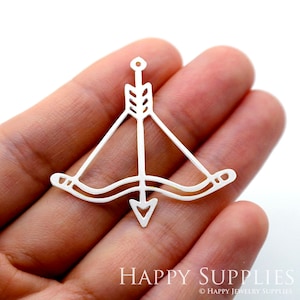 Hand Etched Stainless Steel Charm,Corroded Geometry Charm,Arrow Stainless Steel Jewelry Findings,Fit For DIY Necklace, Earrings(SSD1584)