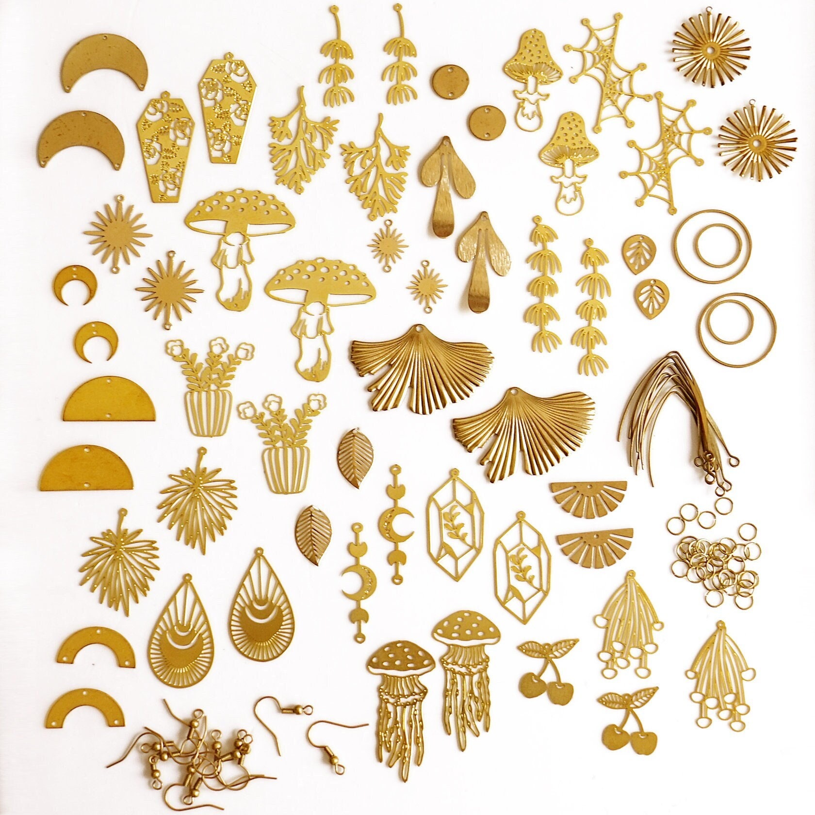 Raw brass 2024 charms wholesale