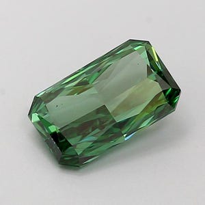 Lush Green Radiant Diamond | Fancy Color Lab Created Gem.